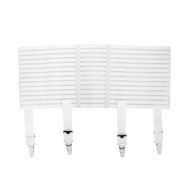 Truform Truform Plus Size Garter Belt, White, X-Small