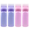 ELANE 4PCS Hair Oiler Comb Bottle,Root Comb Applicator Bottle for Hair Oil Scalp Oil Applicator Hair Oiling Applicator,Hair Oil Bottle Applicator 6oz (2Pink+2Purple)