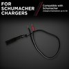 Schumacher WM-12 Ring Connection Cable for Battery Chargers and Maintainers – 18 Inches – Quick Connect – Ideal for Motorcycle, Power Sport, and Lawn Tractor Batteries