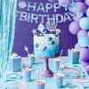 Mermaid Birthday Banner Mermaid Birthday Decorations Glitter Mermaid Birthday Banner Sign Mermaid Party Supplies Little Mermaid Birthday Decorations for Girls Boys Kids Birthday Party Baby Showers