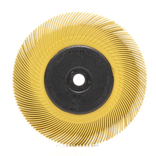 Scotch-Brite Radial Bristle Brush, Aluminum Oxide, 6000 RPM, 6 Diameter x 7/16 Width, 80 (Pack of 1)