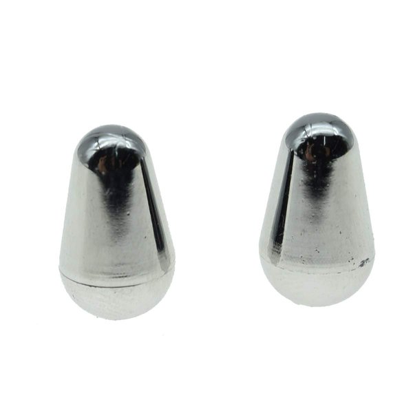 Dopro 2pcs Guitar 5 Way Pickup Switch Tip Switch Cap Switch Knob for USA FD Strat/Tele/Stratocaster Chrome