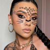 Tiger and Leopard Glitter Face Stickers Set-2Pcs Eye Body Face Tattoo Stickers for Kids Adult Party Makeup Self Adhesive Fake Tattoo Sticker Birthday Cospay Festival Party Supplies (tiger&Leopard)