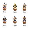 48pcs dog Birthday Party Supplies,Pet Dog Birthday Party Cupcake Toppers for Kids Gift Birthday Party Favors Kid's Birthday Party cake Decoration Supplies (48pcs dog)