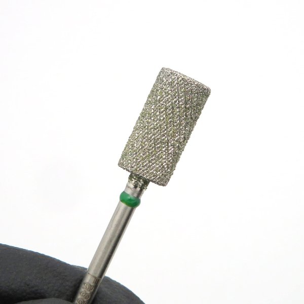 FASAKI 3/32" Nail Drill Heads Nail Drill Bits Sanding Shaft for Electric File Nail Sanders Manicure Pedicures - Easy To Sand WithOut Sanding Bands Size Corse Diamond Cross Cut （Sliver）