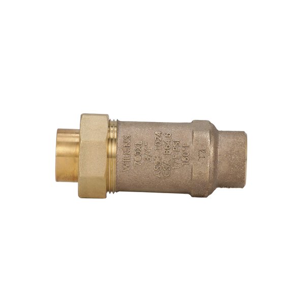 Zurn Wilkins 34UFX34F-700XL 700XL Dual Check Valve with 3/4" Female Union Inlet x 3/4" Male Outlet