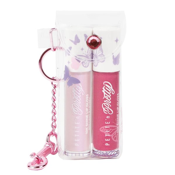 Petite 'N Pretty So Dreamy 10K Shine Lip Gloss Duo -Makeup for Kids, Tweens, Teens - High Shine, Lightweight, Made in the USA (First Freeze and Rosy Dreams) - Limited Edition