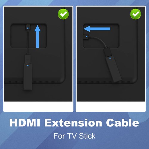 VCE 2-Pack HDMI Male to Female Swivel Adapter HDMI Extension Gold Plated Converter for Google Chrome Cast, Roku Streaming Stick