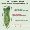 Rena Chris Gua Sha Facial Tools - Acupressure & Gua Sha, Jade Gua Sha Stone for Face Massage, Jawline Sculpting and Puffiness Reducing, Skin Care Tool with User Manual