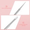 Beavorty 2pcs Stainless Steel Cuticle Pusher Nail Cleaner Remover Cutter Manicure Pedicure Tool for Fingernails Toenails