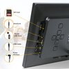Yamemo 8 Inch Digital Picture Photo Frame Display Photo Video Player with Remote Control & Slideshow & Calendar/Clock, Support USB/MMC/SD Card Electronic Photo Frame