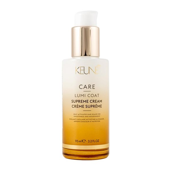 KEUNE Care Lumi Coat Supreme Cream - Nourishing and Conditioning Heat-Activated Cream to Smooth Frizz, Restore Damage, Repair Split Ends, and Give Luminous Shine