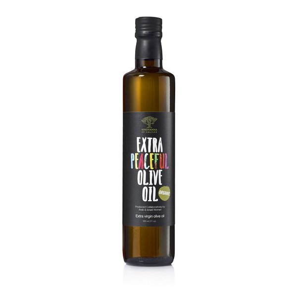 SINDYANNA OF GALILEE Organic Extra Virgin Olive Oil, Cold Pressed Mediterranean Olive Oil – Fair Trade, Non GMO, Kosher, 16.9oz
