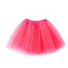 Jastore® Girls Layered Stars Sequins Tutu Skirt Princess Ballet Dance Dress (Peach Pink)