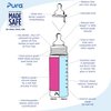 Pura Kiki 9oz/275ml Stainless Steel Infant Bottle w/Sleeve, Anti-Colic, 100% Plastic-Free, MadeSafe Certified, Medical-Grade Silicone, Medium-Flow Nipple, for Babies 3 Months & Up (Rose)