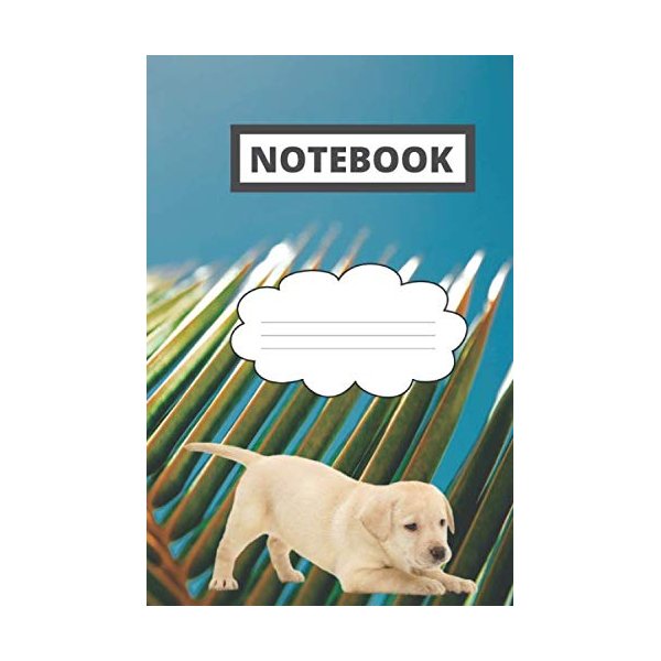 Labrador Retriever puppy notebook for dog lover | 6 x 9 | 120 pages