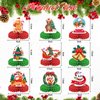Christmas Party Decorations,KSKSPE Christmas Centerpieces for Tables Honeycomb Centerpieces 3D Christmas Theme Birthday Party Decor Supplies Boys Girls-9 PCS