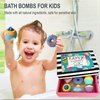 Bath Bombs for Girls - 6 Aromatherapy Bathbombs with Natural and Organic Ingredients, Skin Moisturizing Bubble Bath Fizzy, Bath Bombs for Kids, Women, Teenage Girls Birthdays, Easter Basket Stuffers