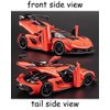 Therina Toy Cars Model Koenigsegg Jesko Orange Alloy Collectibles Die-cast Vehicles with Sound and Light