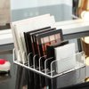WECHENG 2 Pack Eyeshadow Palette Makeup Organizer, 7-Section Acrylic Cosmetic Storage, Accessories Storage Organizer for Cosmetic,Eye Shadow, CD and Sunglasses