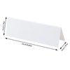 WUPYI Reusable Name Tent Cards,100 Pieces Dry Erase Name Tent Table Cards Desk Name Tags Classroom Wedding Guest Name Plate