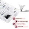 Lash Extension FADLASH 20D Premade Fans Eyelash Extensions 600pcs Pre Made Fans Lash Extensions Premade Lash Fans Volume Lash Extensions D Curl Eyelash Extension Premade Fans (20D-0.07D-14-20mm)