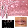 Easilydays Clear Shimmer Lip Gloss for Women, Long Lasting High Shine Shimmer Liquid Lipstick, Flash Pearl Colored Lip Oil Polarized Lip Stain, Shimmery Finish Waterproof Lip Glaze for Women, 02