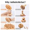 Wood Therapy Massage Tools, Cellulite Massager Roller Wooden Body Brush Fascia Blaster for Cellulite Remover, Itchy Skin Relief Body Shaping, Professional Maderoterapia Kit Lymphatic Drainage Massager