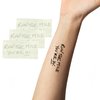 Run The Mile You're In Temporary Tattoos (3 Sheets) – Motivational Fine Line Vegan Ink – Waterproof & Sweatproof – Marathon, 5K, Ultra Race Day Tattoo for Runners, Realistic Minimalist Look