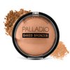Palladio Baked Bronzer, Highly Pigmented and Easy to Blend, Shimmery Bronzed Glow, Use Dry or Wet, Lasts all day long, Provides Rich Tanning Color Finish, Powder Compact, Pacific Tan
