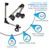AlveyTech Universal Grip Umbrella Holder - 360° Angle Adjustable Attachment Clamp Mount Connector, for Mobility Scooter, Power Chair, Wheelchair, Push Walker, Rollator, Beach Sport Sun Shade Outdoor