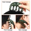 Head Scalp Massage - Jade Comb for Massager for Scalp Care Wide Tooth Comb