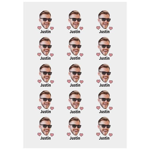 Custom The Groom Face Temporary Tattoos Adult, Personalized Fake Tattoos for Funny Bachelorette Party, Temporary Tattoos for Women,15 tattoos in One Paper