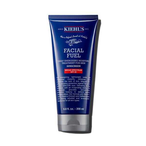 Kiehl's Facial Fuel Moisturizer with SPF 20 for Men, Energizing Face Moisturizer for Dull Skin, Non-Greasy Feel, Hydrating Lotion & Broad Spectrum Sunscreen, with Caffeine & Vitamin C - 6.8 fl oz