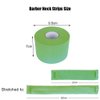 2 Rolls Barber Neck Strips Disposable Flexible Strentchy Paper Neck Bands Hairdressing Wrap Paper Tape Barber Supplies Accessories for Salon Coloring Haircutting Styling (Green)