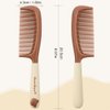 TCOTBE 2 Pack Detangling Comb Women Hair Comb Cute Styling Handle Comb Fine Tooth Hair Dressing Comb Haircut Comb Hair Barber Stylist Comb for Women Wet Hair Dry Hair