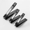 Nail Clippers Perfect 3 pcs Set Black Stainless Steel Fingernail & Thick Toenail & Ingrown Nail Clippers, Nail Clippers Cutter for Men and Women(Black).
