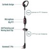 Retevis RT68 Soft Earhook Two Way Radio Earpiece Single Wire,in-Ear, Compatible RT22 RT21 H-777 RT68 H-777S RT22S RT18 pxton Arcshell Walkie Talkie, Walkie Talkie Earpiece 2 Pin(4 Pack)