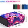 UAONO Card Storage Box for MTG, Trading Card Deck Box Holds 1800+ with 6 Dividers, Leather Printing Magnetic Closure Card Storage Case Fits TCG CCG Sports Cards (Black, Mage)
