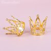 Framendino, 12 Pack Gold Mini Crown Small Rhinestone Crystal Tiara Crown Headpiece Princess Bridal Accessories for Party Wedding Birthday Decorations
