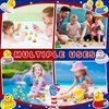 Sratte 48 Pieces DIY Rubber Ducks White Blank Rubber Ducks Bath Mini Ducks for Pool Bathtub Baby Party Favors Kids Birthday Gifts