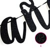 Black Glitter Feliz Cumpleaños Papa Banner - Fiesta Theme Party Decorations - Happy Father's Day, Dad Birthday Party Decorations