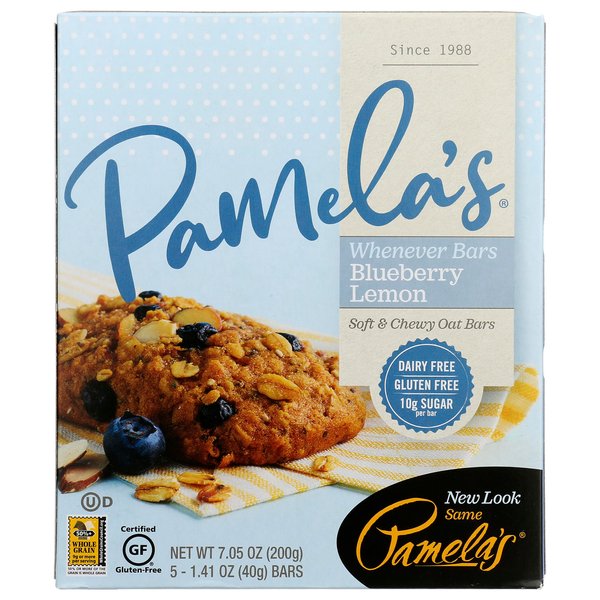 Pamela's Oat Blueberry Lemon Whenever Bars, 5 ct