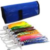 kmucutie Set of 6 pcs 6.5 inch trolling Lure Marlin Tuna Dolphin Shark Big Game deep sea Fishing Lures Included Mesh Bag (6.5 INCH)