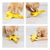 PEDOMUS Plush Dog Toy,Pets Squeaky Training Playing Toys,Treat Dispensing Dog Toy,Durable Chew Toys for Puppies Small Medium Dogs with Duck Shape