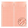 Rose Gold Shimmer Wall Backdrop, Square Backdrop Curtain,2Pcs 3.3x6.6 Feet Rose Gold Streamer Backdrop for Party Decorations