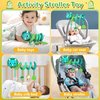 Car Seat Toys for Babies 0-6 Months,Baby Activity Stroller Toy for Newborn 0 3 6 Months,Hanging Rattle Toys for Crib Mobile with Rattles and Squeaker for Babies Infant Boys Girls Gifts-Dinosaur