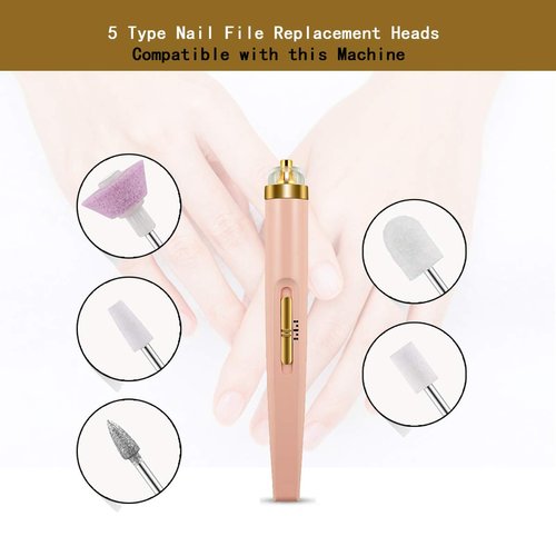 20 Pieces Nail File Replacement Head Refills for Perfect Finishing and Well Touch Salon Nails Electronic Nail File and Full Manicure
