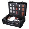 TFCFL Double Layer Barber Carrying Case with Code Lock, Large Hairdresser Tool Box Organizer Traveling Case, Portable Travel Barber Suitcase for Hair Stylist Pet Groomer Makeup Artist (Black)