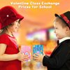 24 Pack Valentines Day Gifts for Kids Classroom Fidget Sensory Spinners Toys Valentine's Day Greeting Cards Valentines Day Exchange Cards Gifts for School Valentine Party Favor